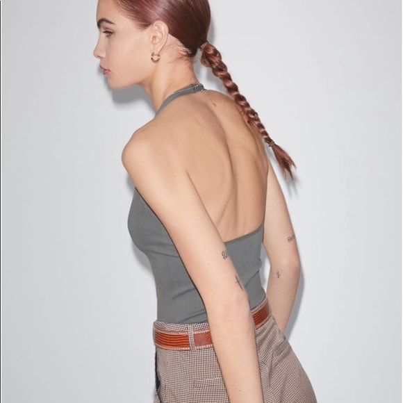 Anthropologie Tops - Olive Halter Tank Top
